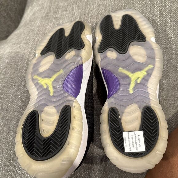 NIKE AIR JORDAN Black Purple size  6Y - Picture 5 of 5